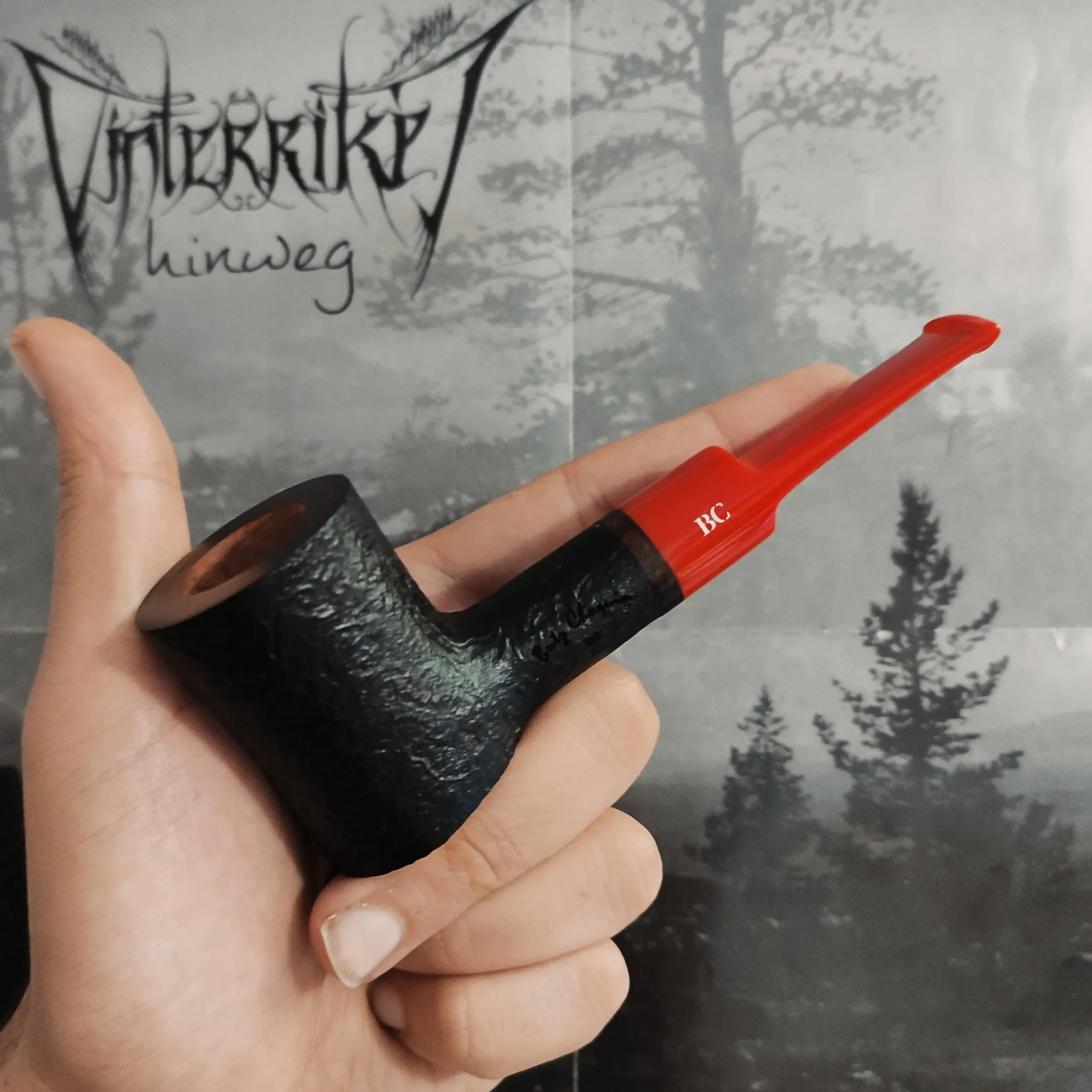 Butz Choquin pipe BG Sand red mouthpices 2304